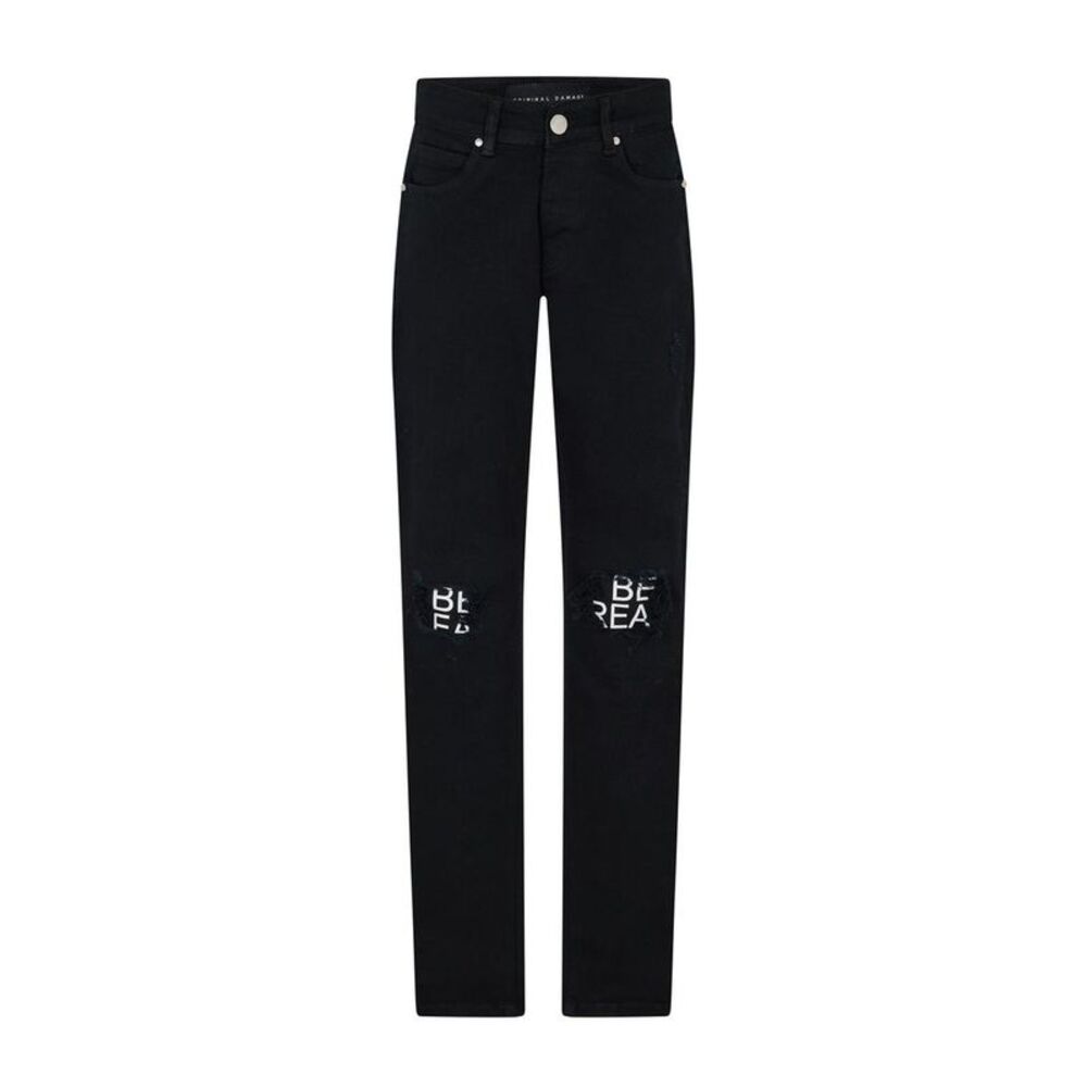 Criminal Damage Mens Jeans / Black